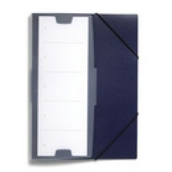 DURABLE 2472 07 ELASTICATED FOLDER PLUS, DARK BLUE 
